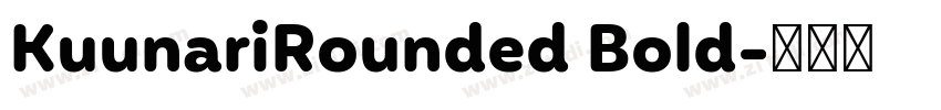 KuunariRounded Bold字体转换
